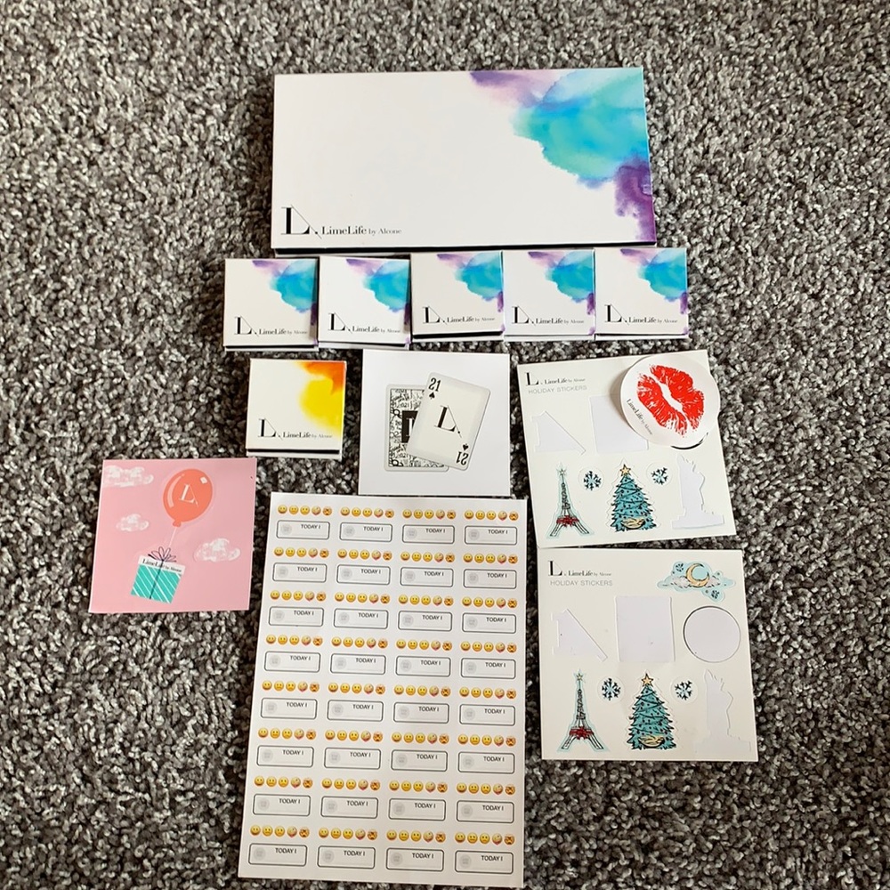 Limelife by alcone empty palettes and stickers